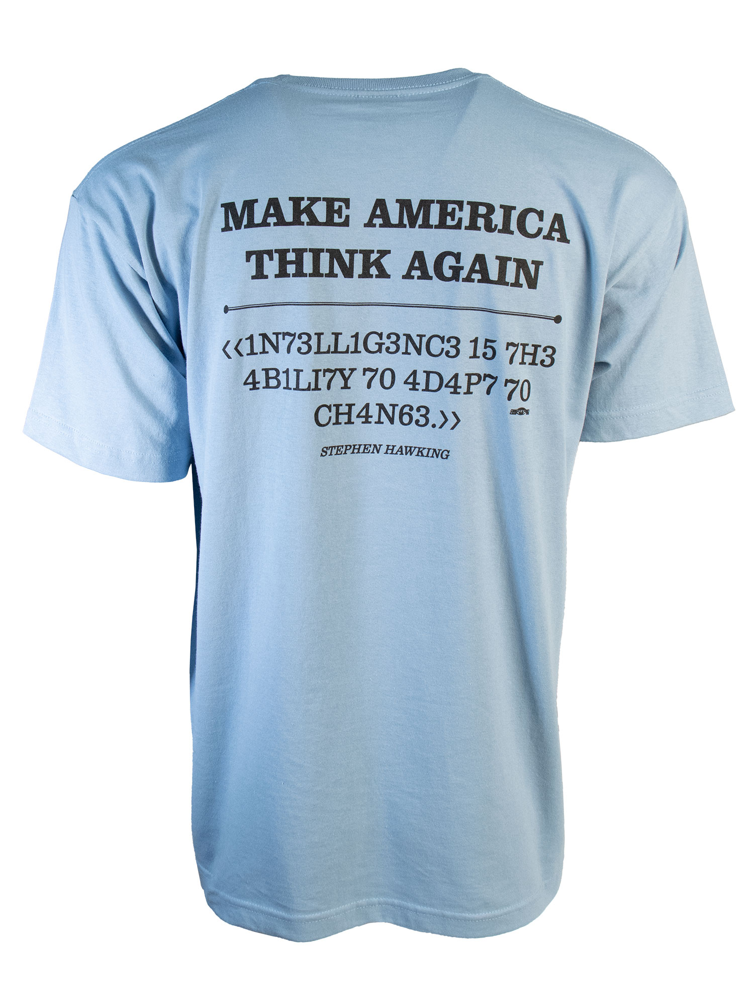 Light Blue Short Sleeve T-Shirt - Back