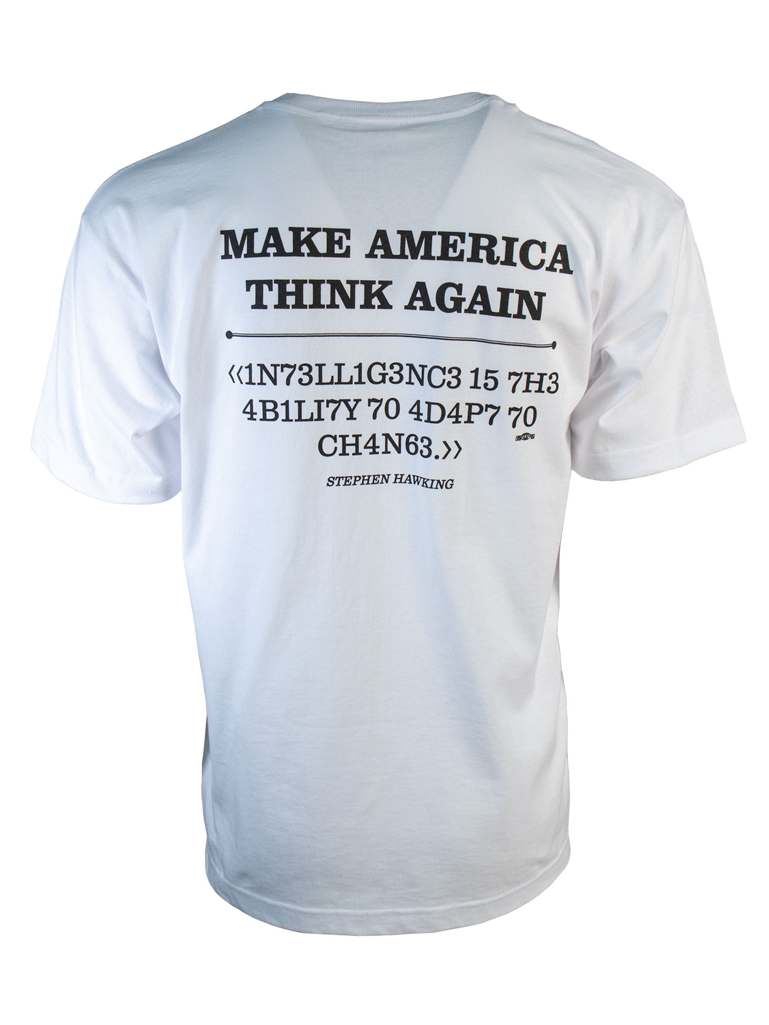 White Short Sleeve T-Shirt - Back